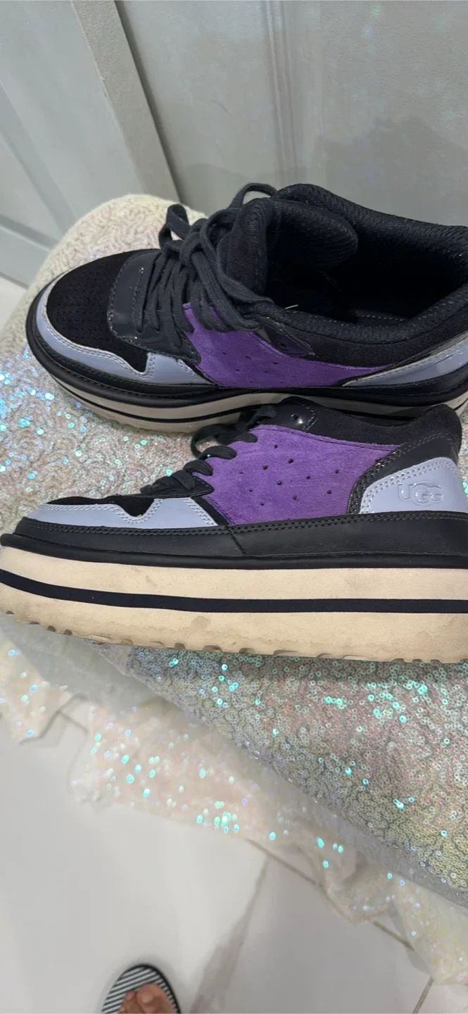 UGG Black/Purple Platform Sneakers image indicator(3)
