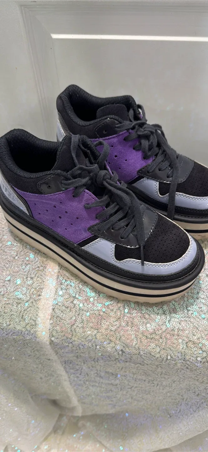 UGG Black/Purple Platform Sneakers image indicator(2)