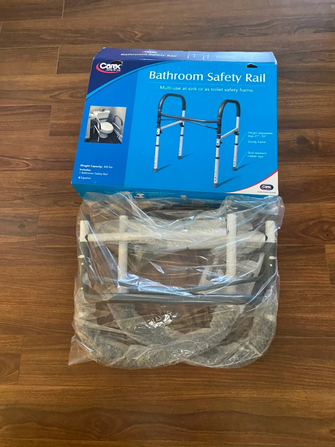 Over toilet safety rail, NEVER OPENED/USED image indicator(5)