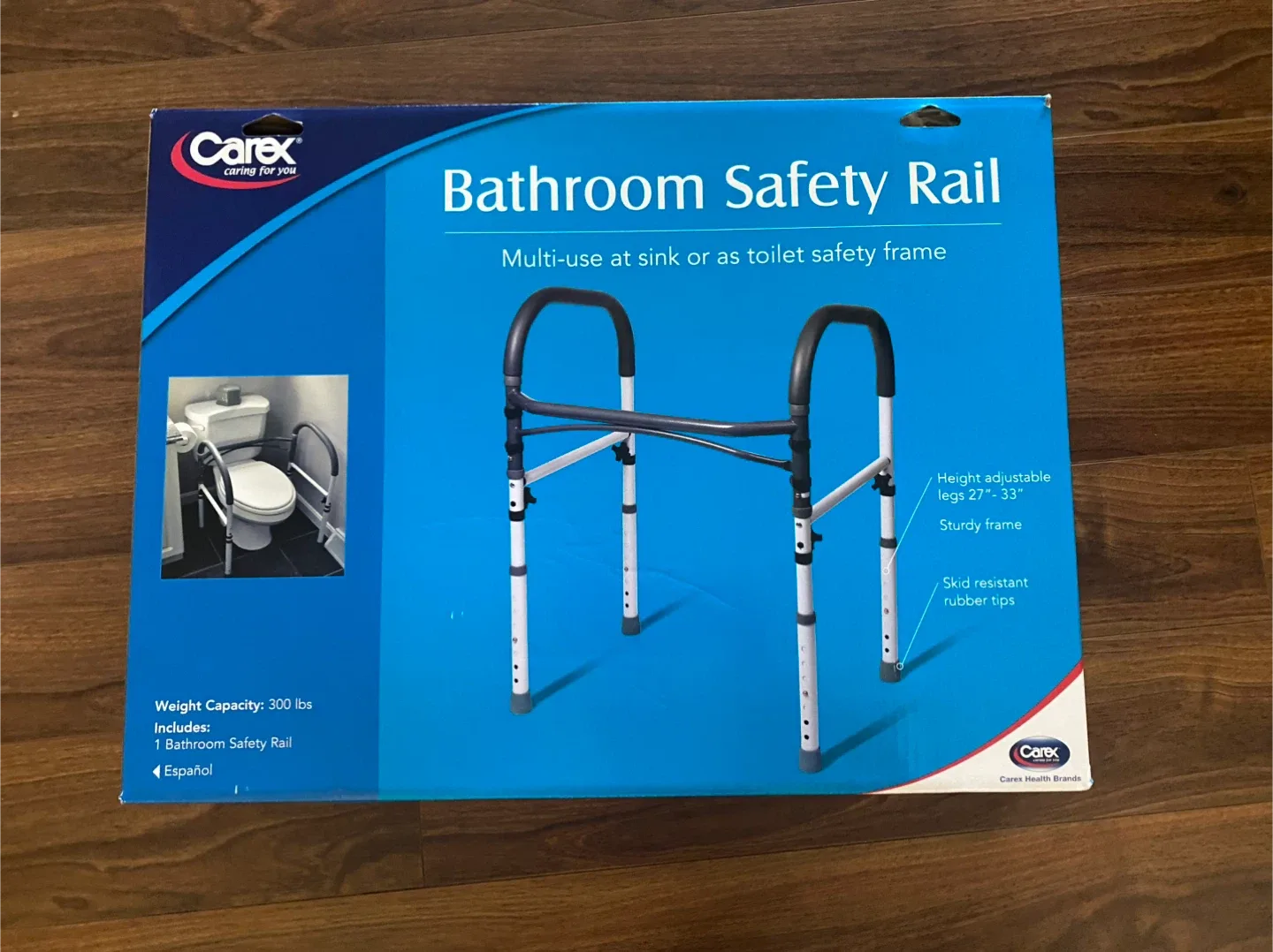 Over toilet safety rail, NEVER OPENED/USED image indicator(4)