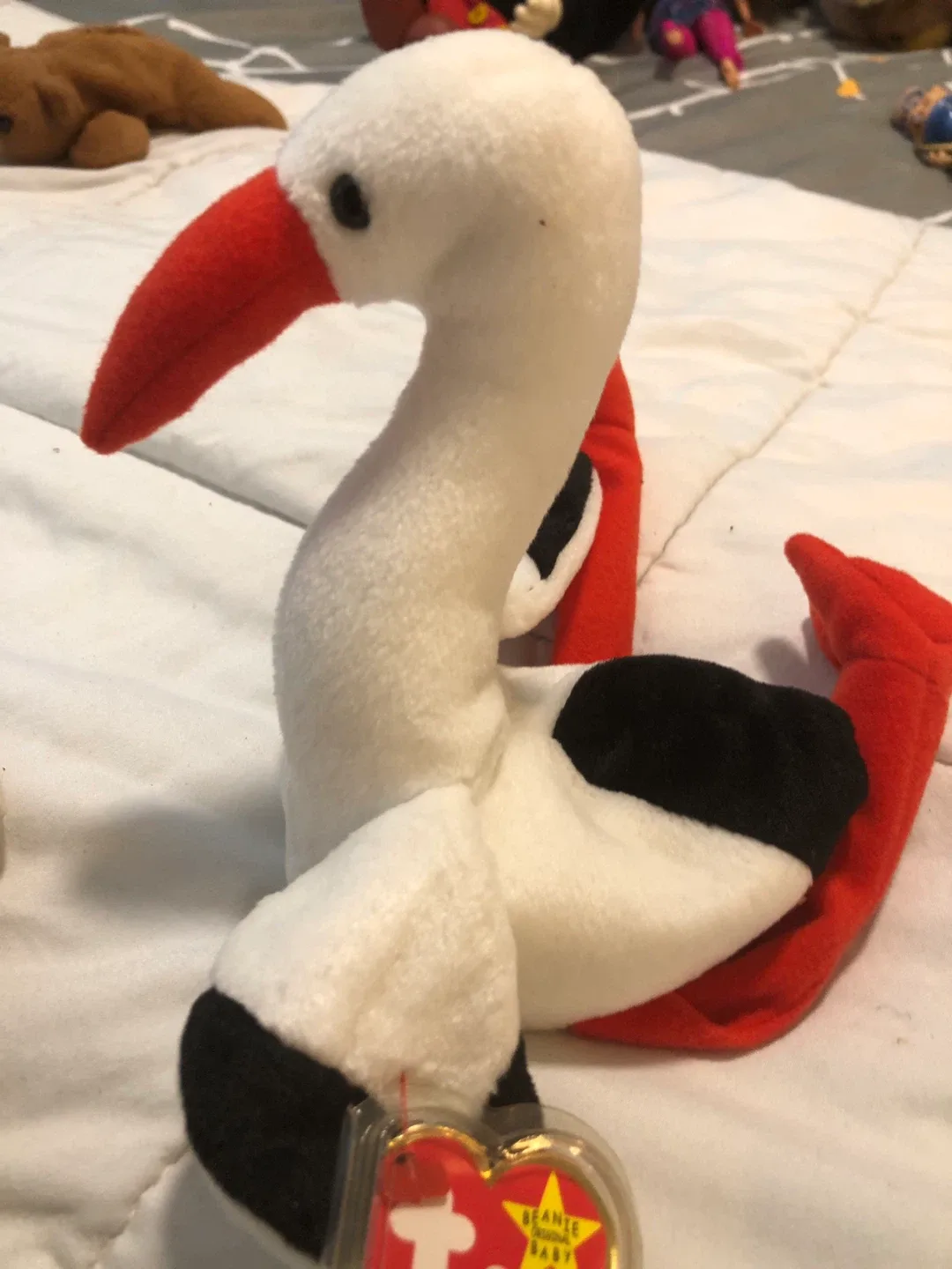 Ty Beanie Baby Stork Plush Toy thumbnail