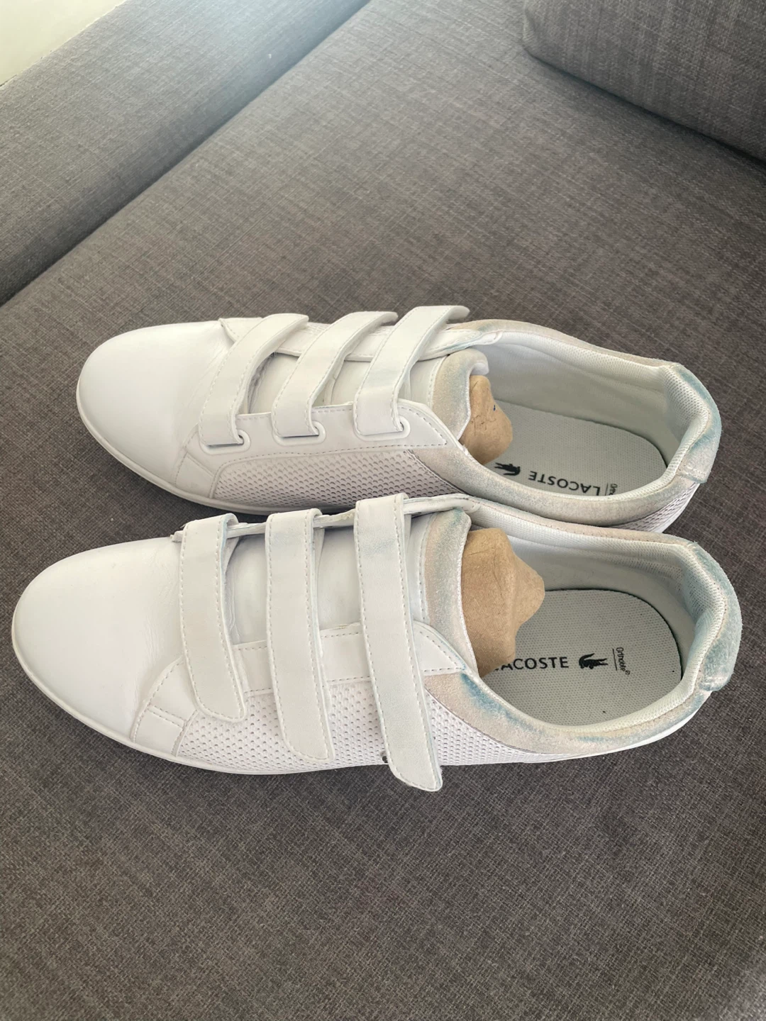 Lacoste Rey Strap 418 White Sneakers - US 8