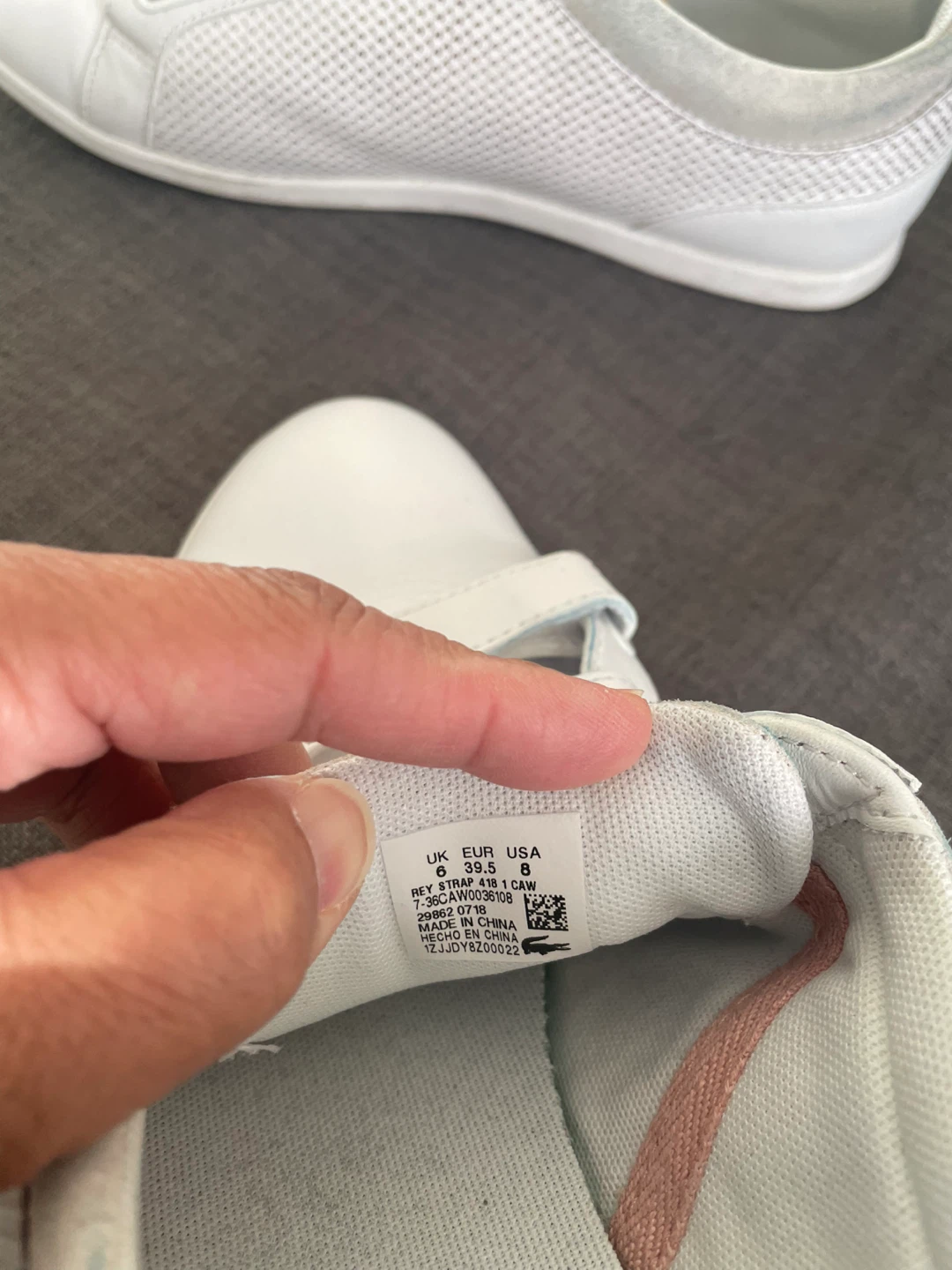 Lacoste Rey Strap 418 White Sneakers - US 8 - photo 4