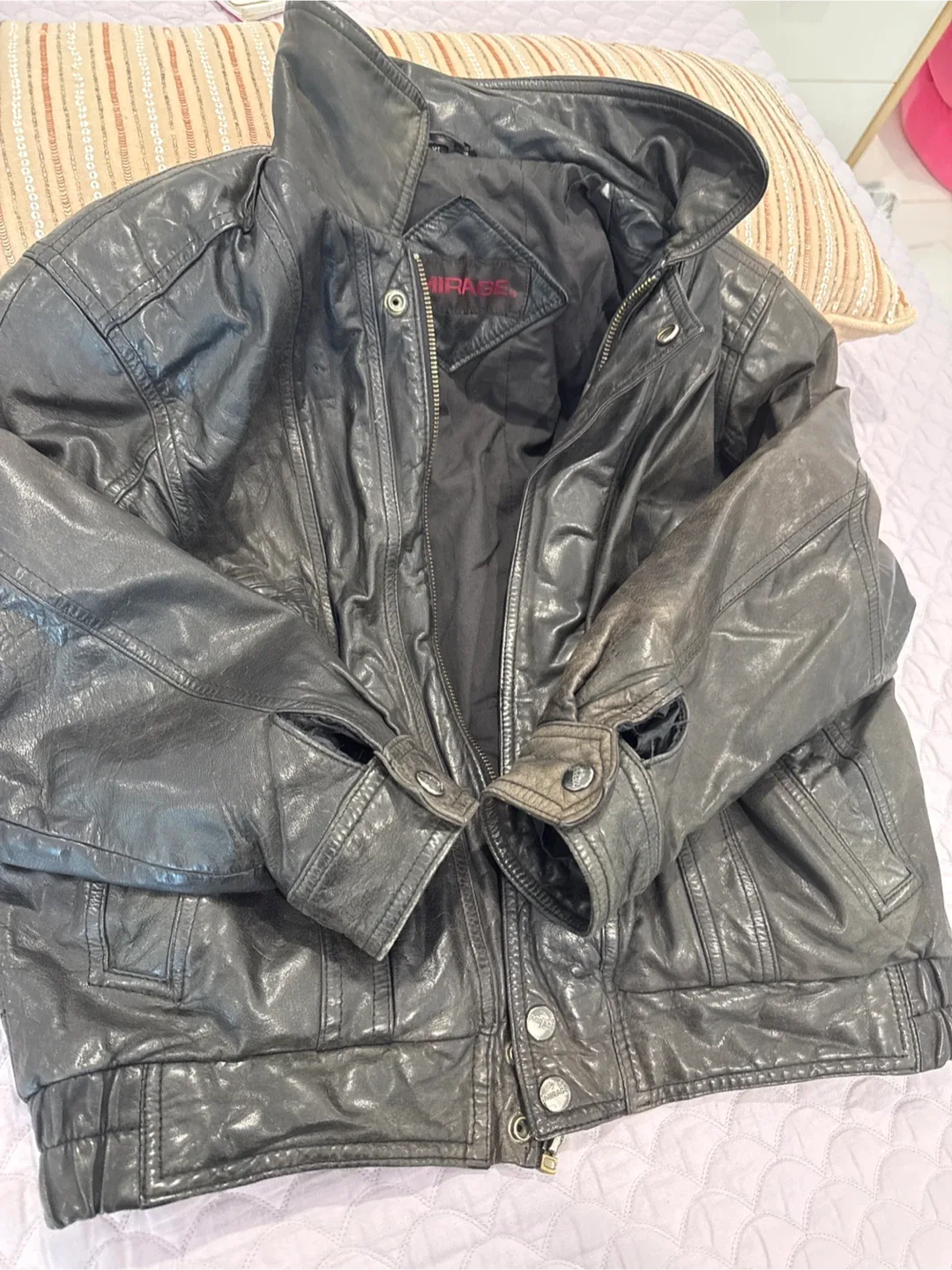 Mirage Black Leather Jacket image indicator(4)