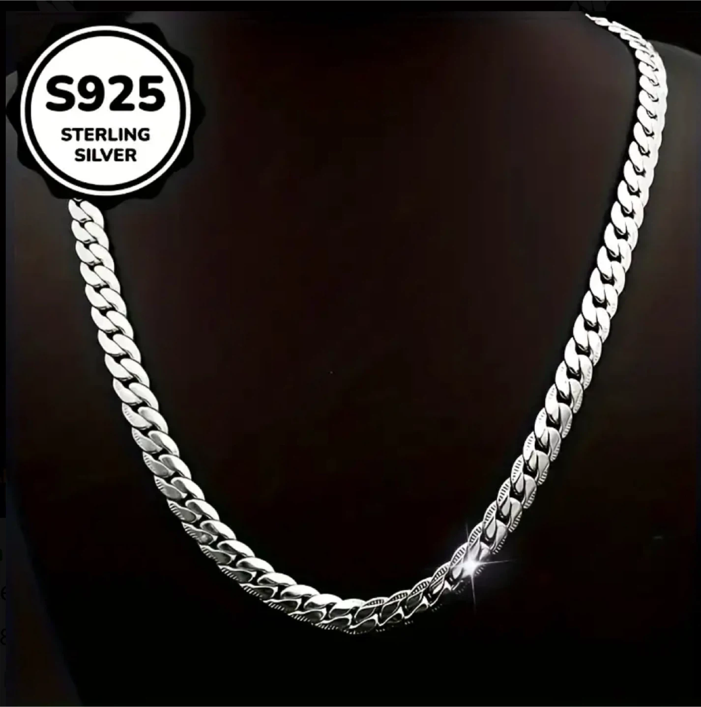 S925 Sterling Silver Chain Necklace $35
