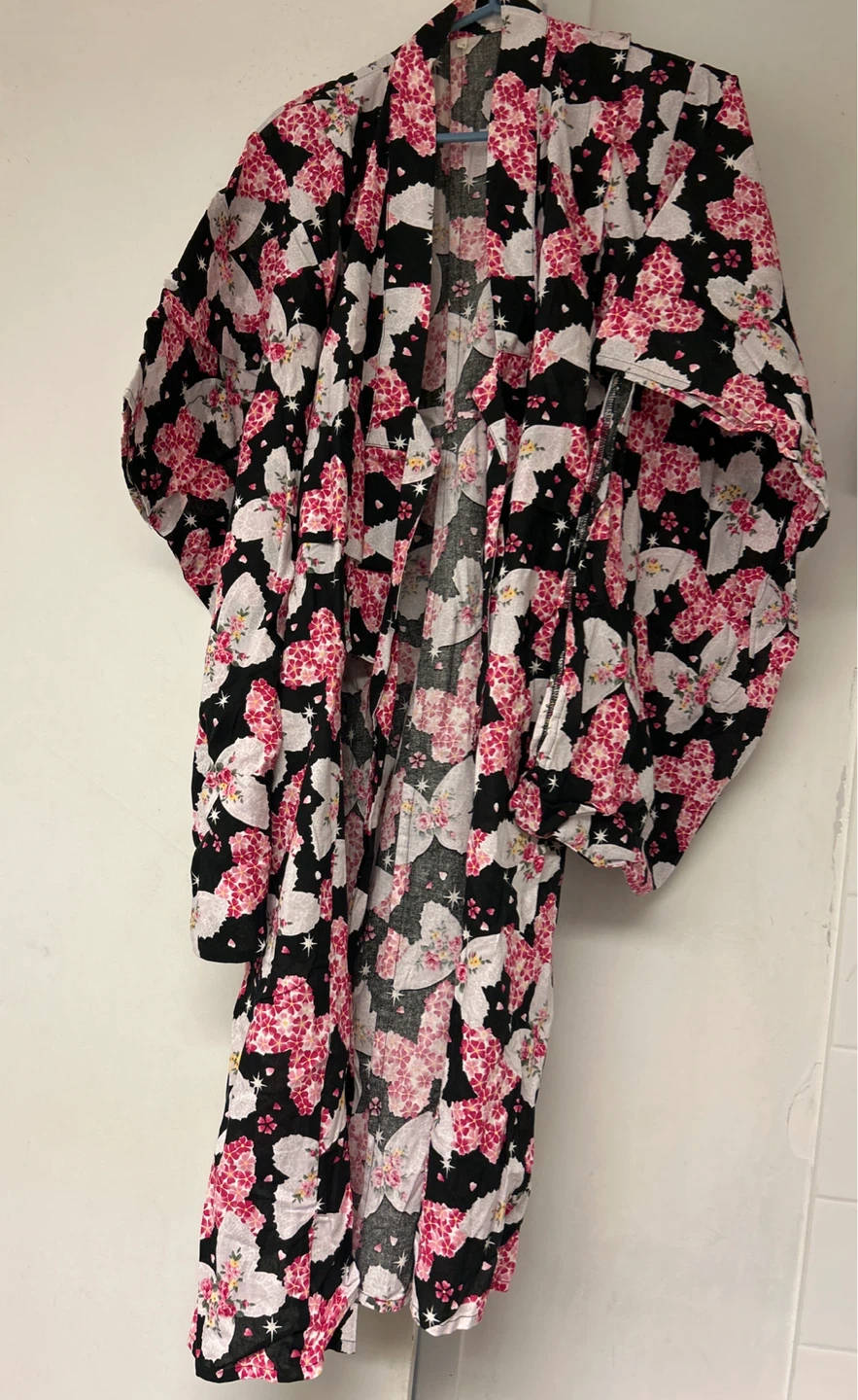 Japanese Cotton Floral Kimono - Size 150