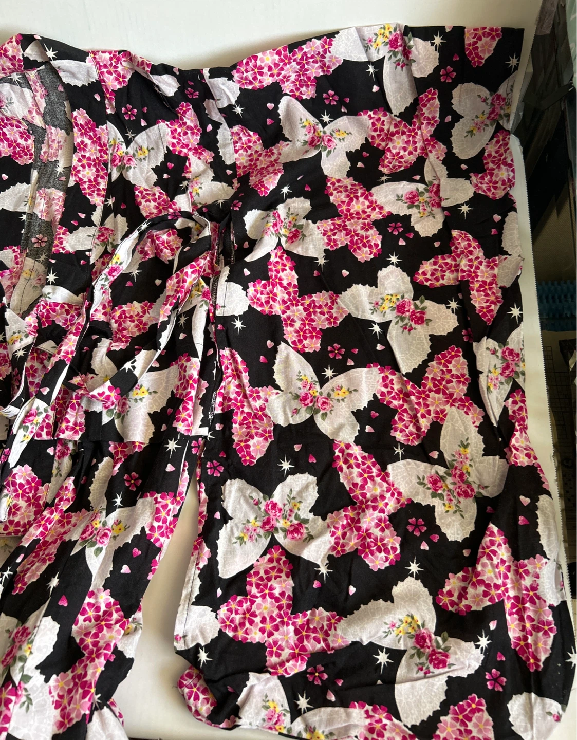 Japanese Cotton Floral Kimono - Size 150 - photo 3
