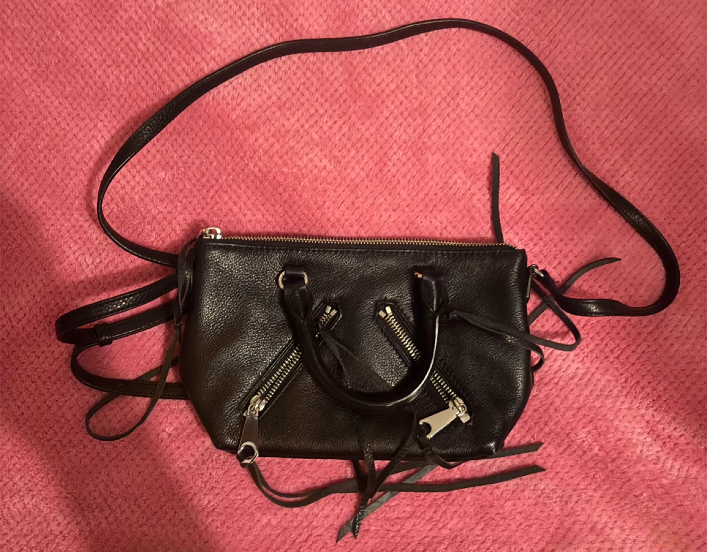 Rebecca Minkoff Black Leather Crossbody Bag