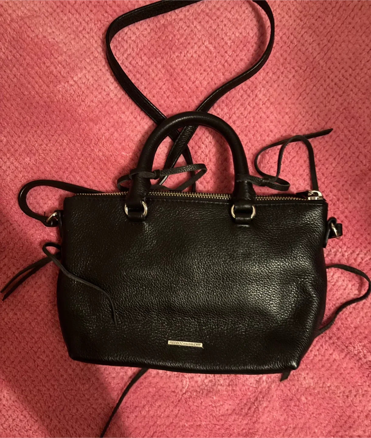 Rebecca Minkoff Black Leather Crossbody Bag image indicator(2)