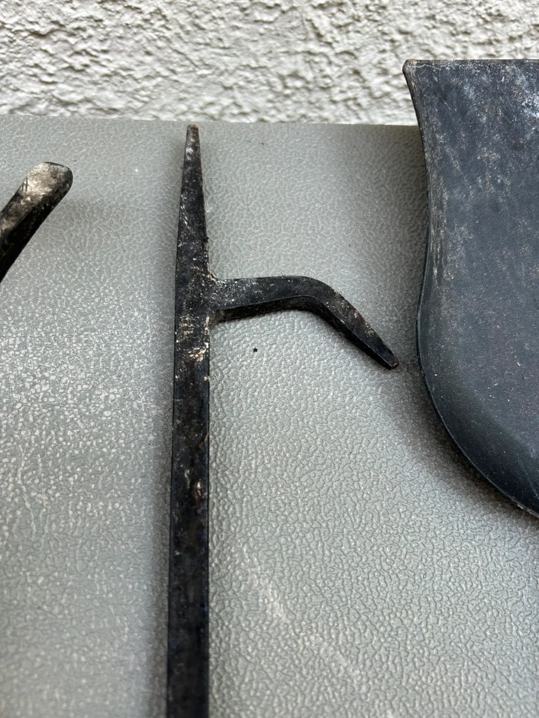 Tall set Black metal fireplace tools poker wood burning fire image indicator(4)