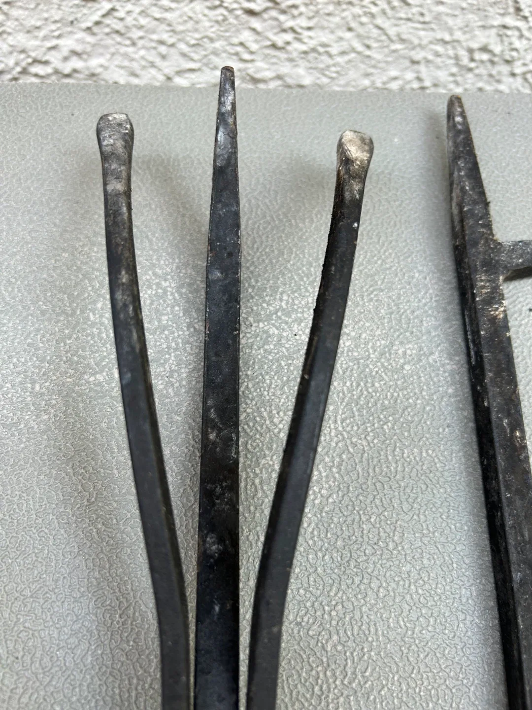 Tall set Black metal fireplace tools poker wood burning fire image indicator(5)