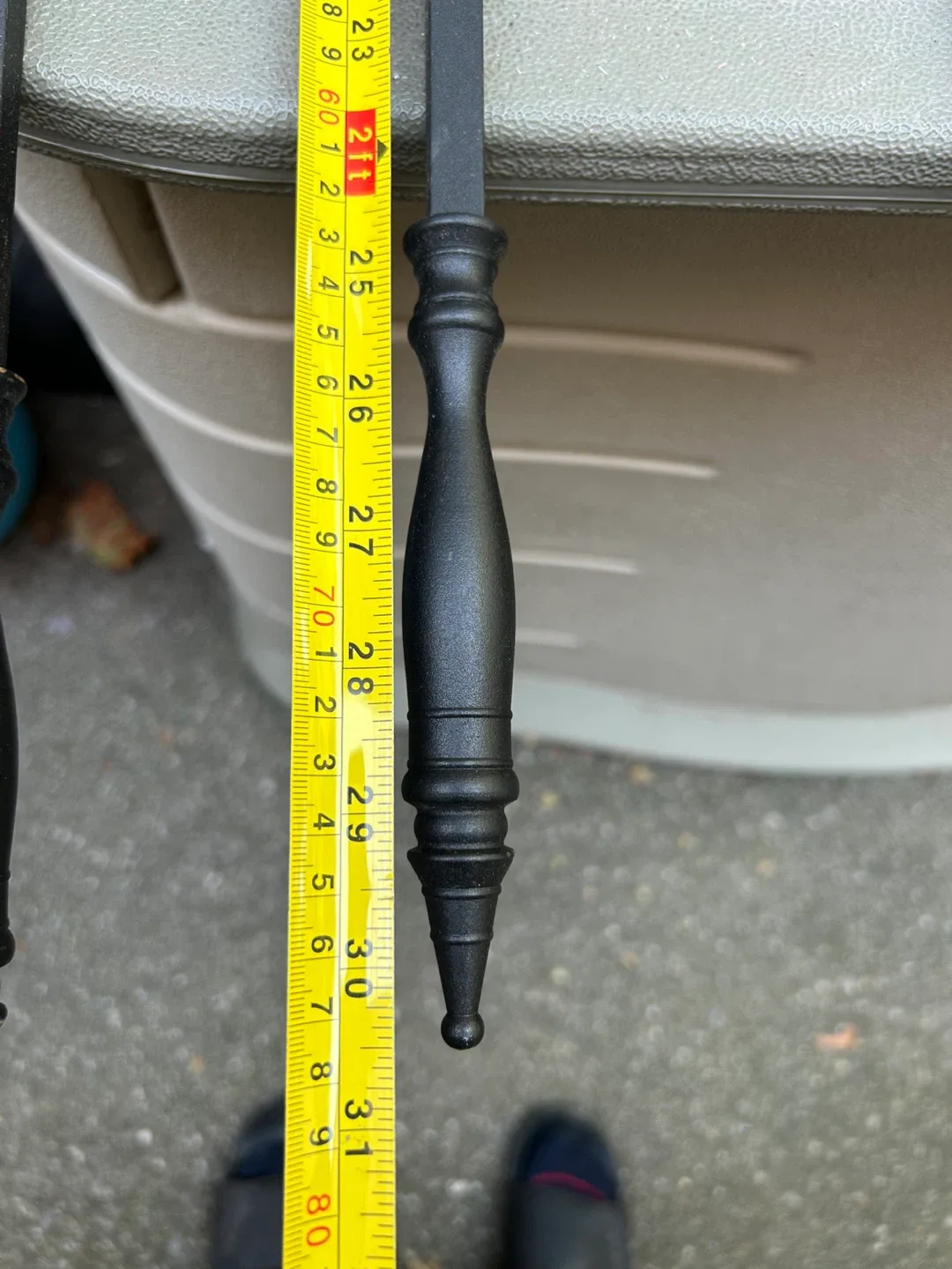 Tall set Black metal fireplace tools poker wood burning fire image indicator(2)