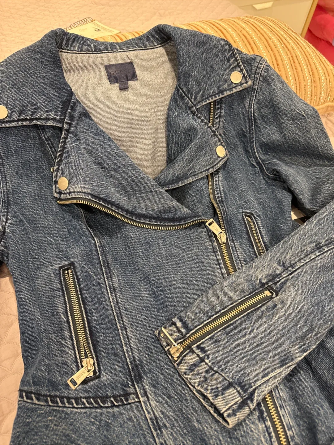 Guess Denim Moto Jacket image indicator(3)