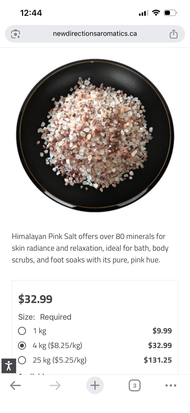 New Directions Aromatics Himalayan Pink Salt 4kg