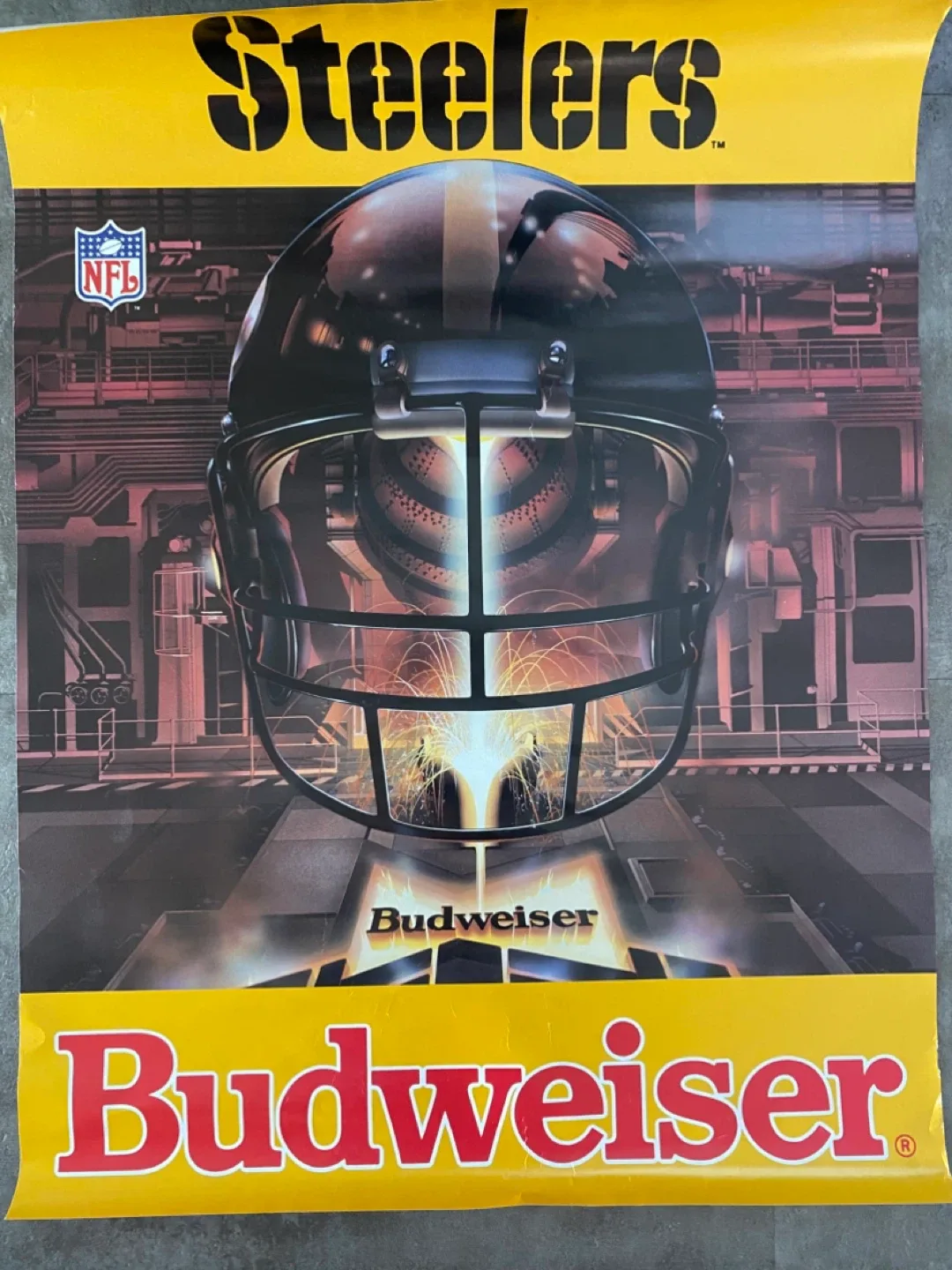Set of Three 1980-1990’s NFL Football Budweiser Posters! image indicator(4)