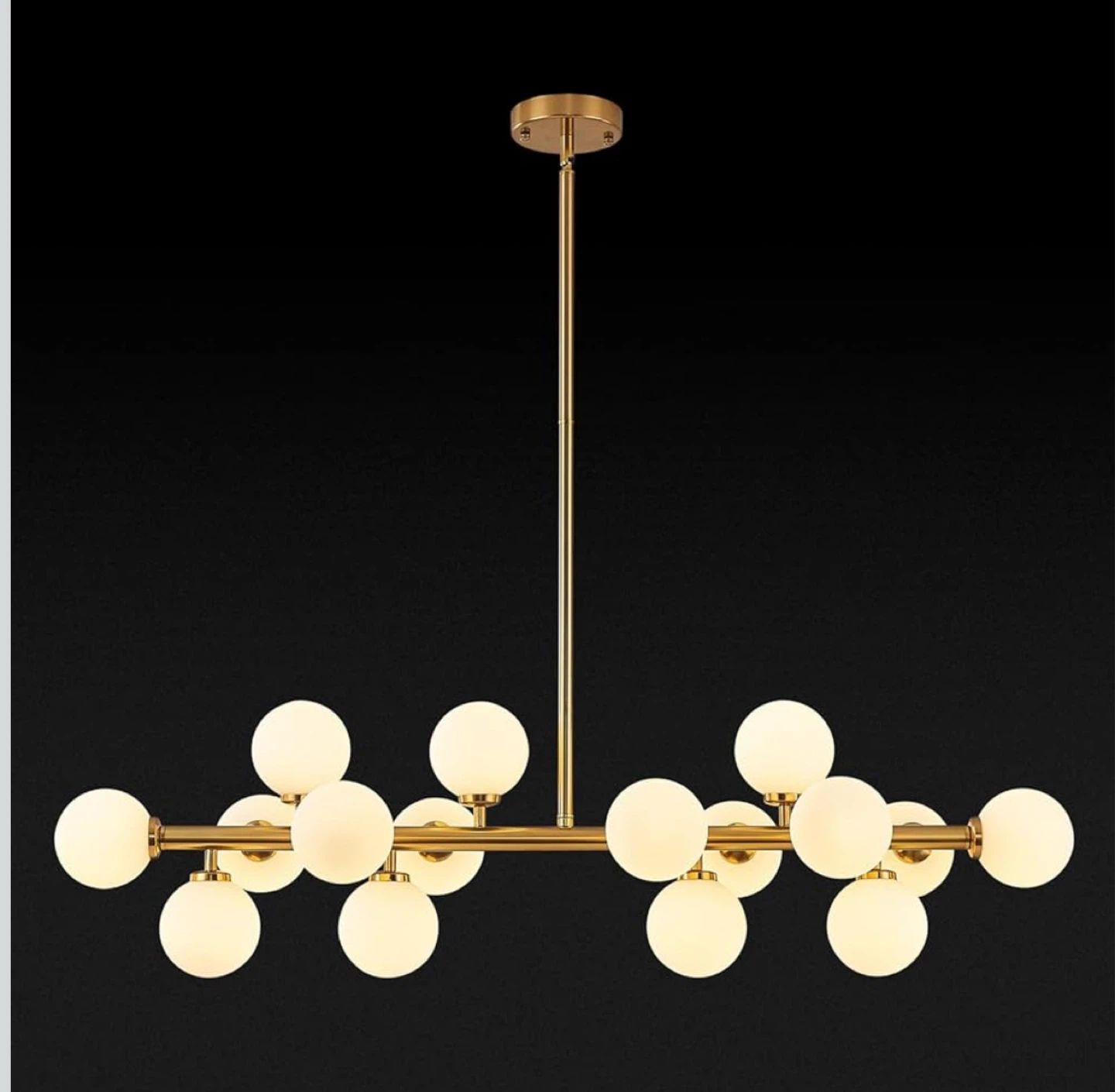 New 16-Light Mid Century Modern Light Fixture