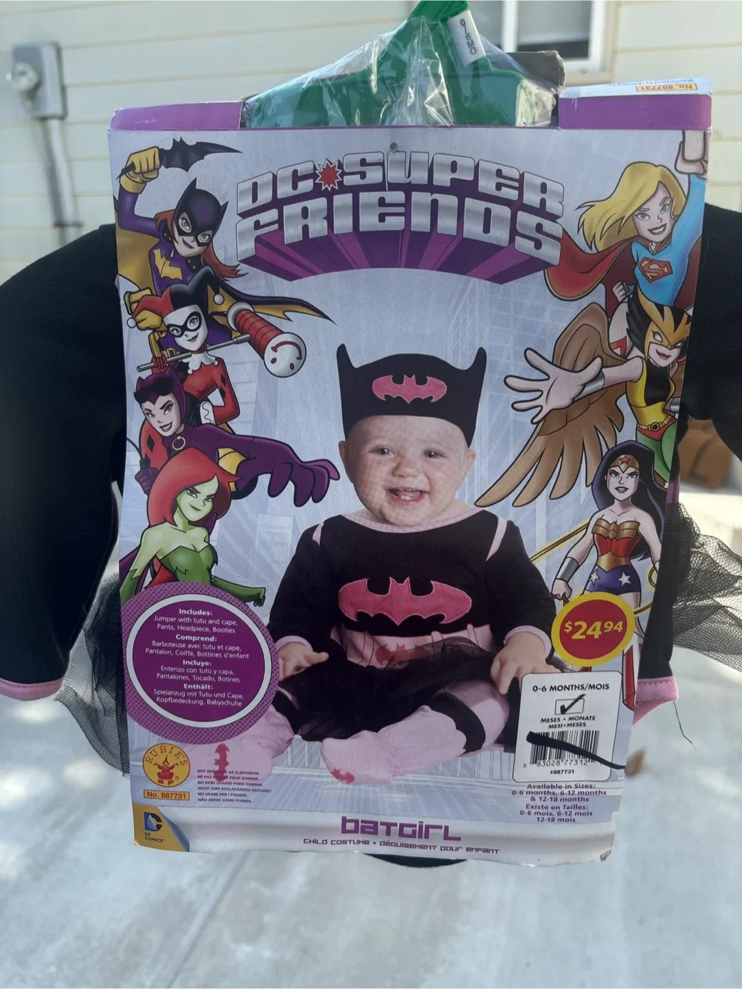 DC Super Friends Batgirl infant Costume (0-6 Months) thumbnail