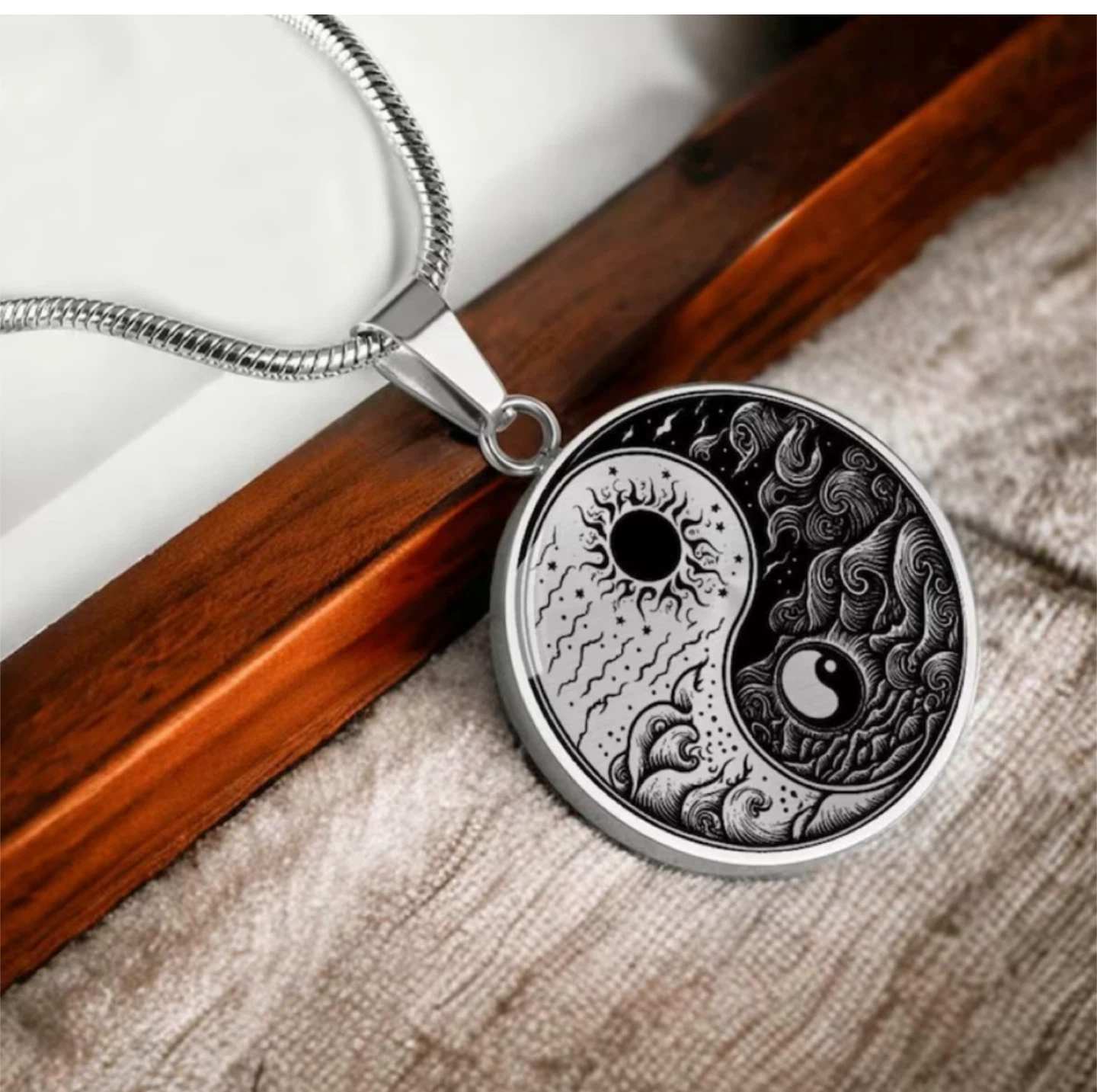 Yin Yang Pendant Necklace - photo 3