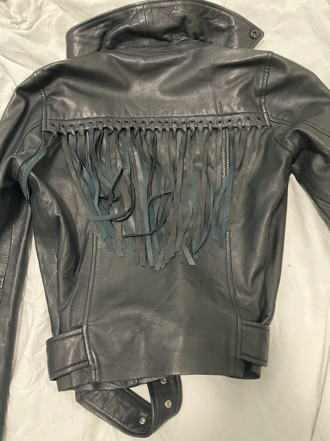 YAS Olympia Leather Jacket - Size S image indicator(6)