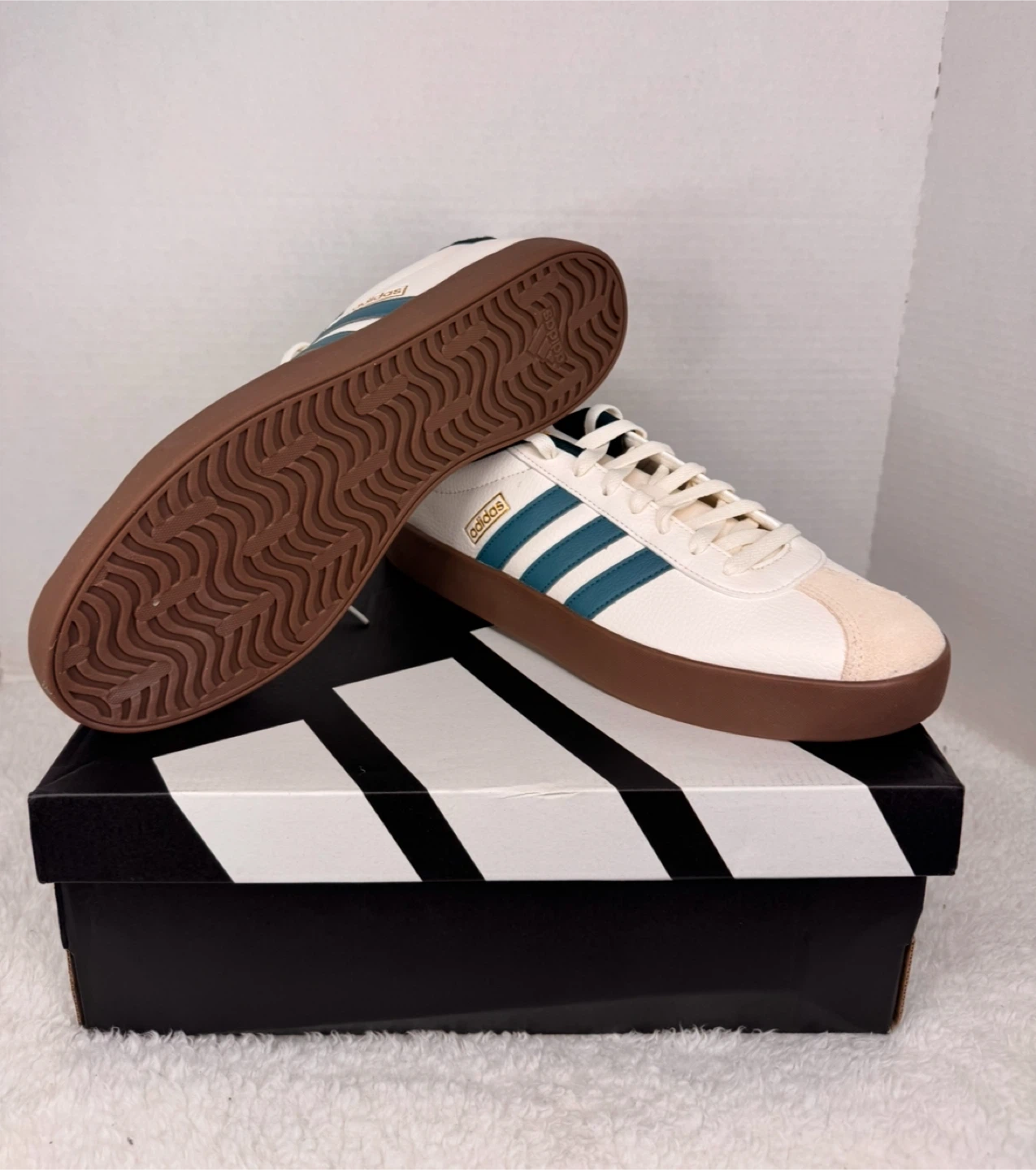Adidas Gazelle Indoor Cream/Green Men's Shoes - photo 3