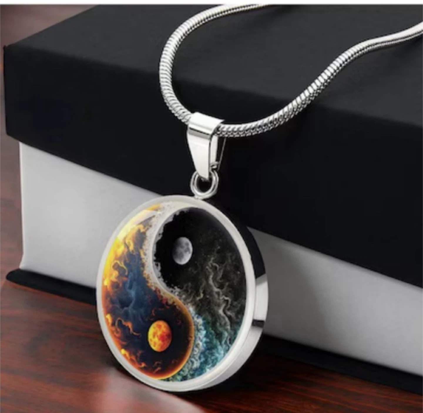 Yin Yang Pendant Necklace - photo 2