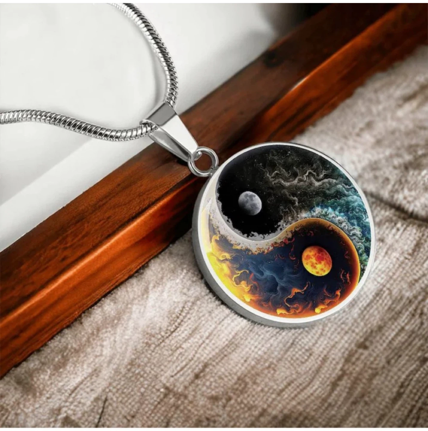 Yin Yang Pendant Necklace - photo 3