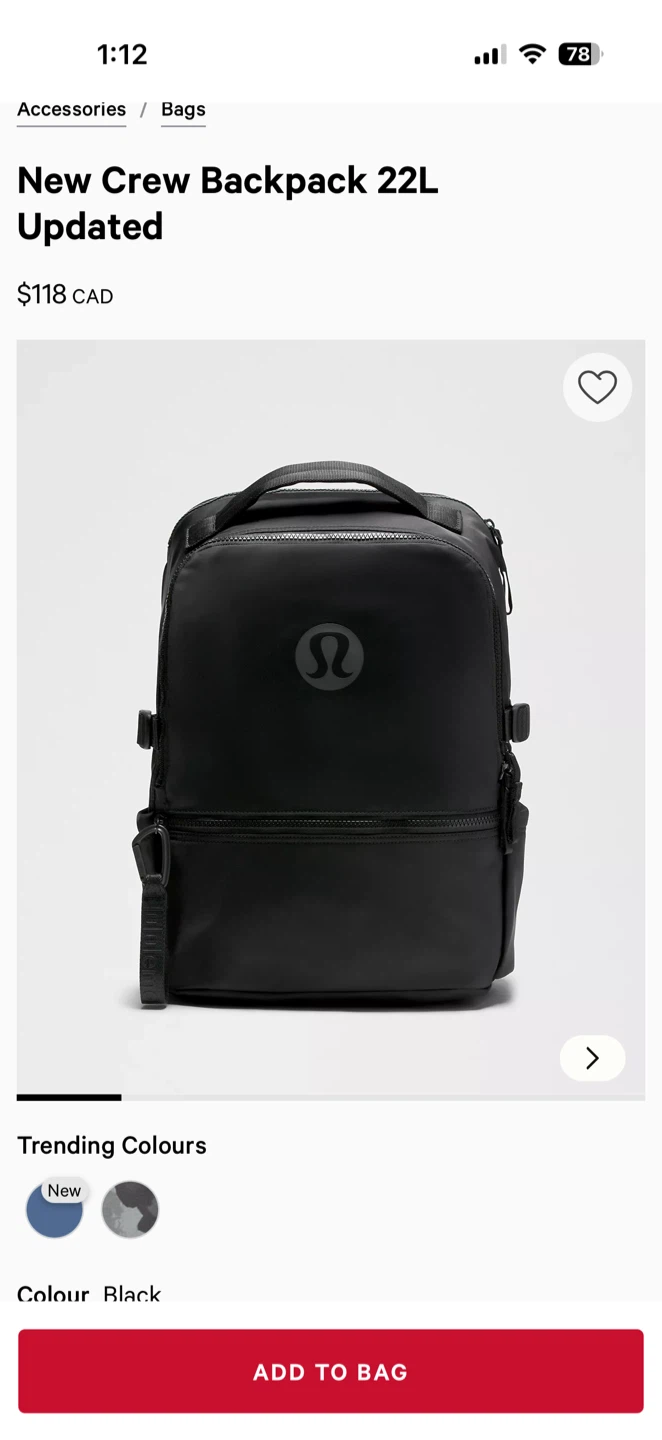 Lululemon Backpack 22L - Black - photo 3
