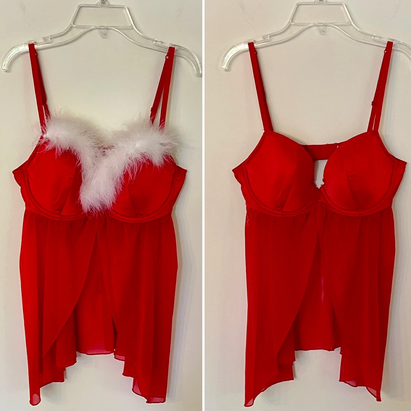 La Senza Red Babydoll Lingerie or Costume piece