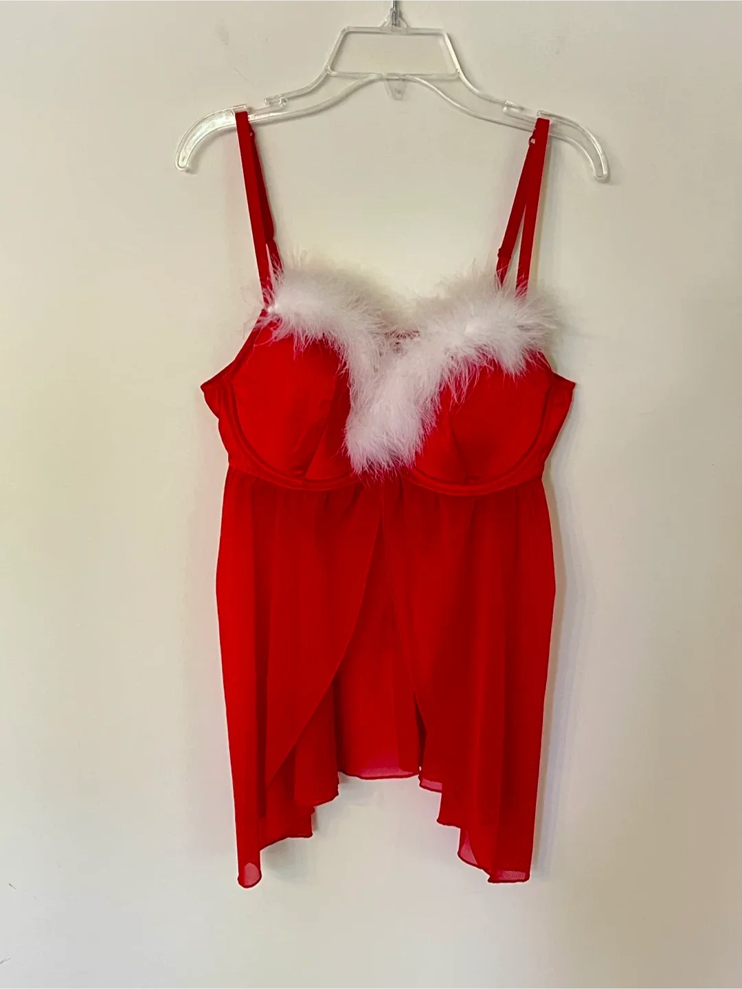 La Senza Red Babydoll Lingerie or Costume piece image indicator(2)