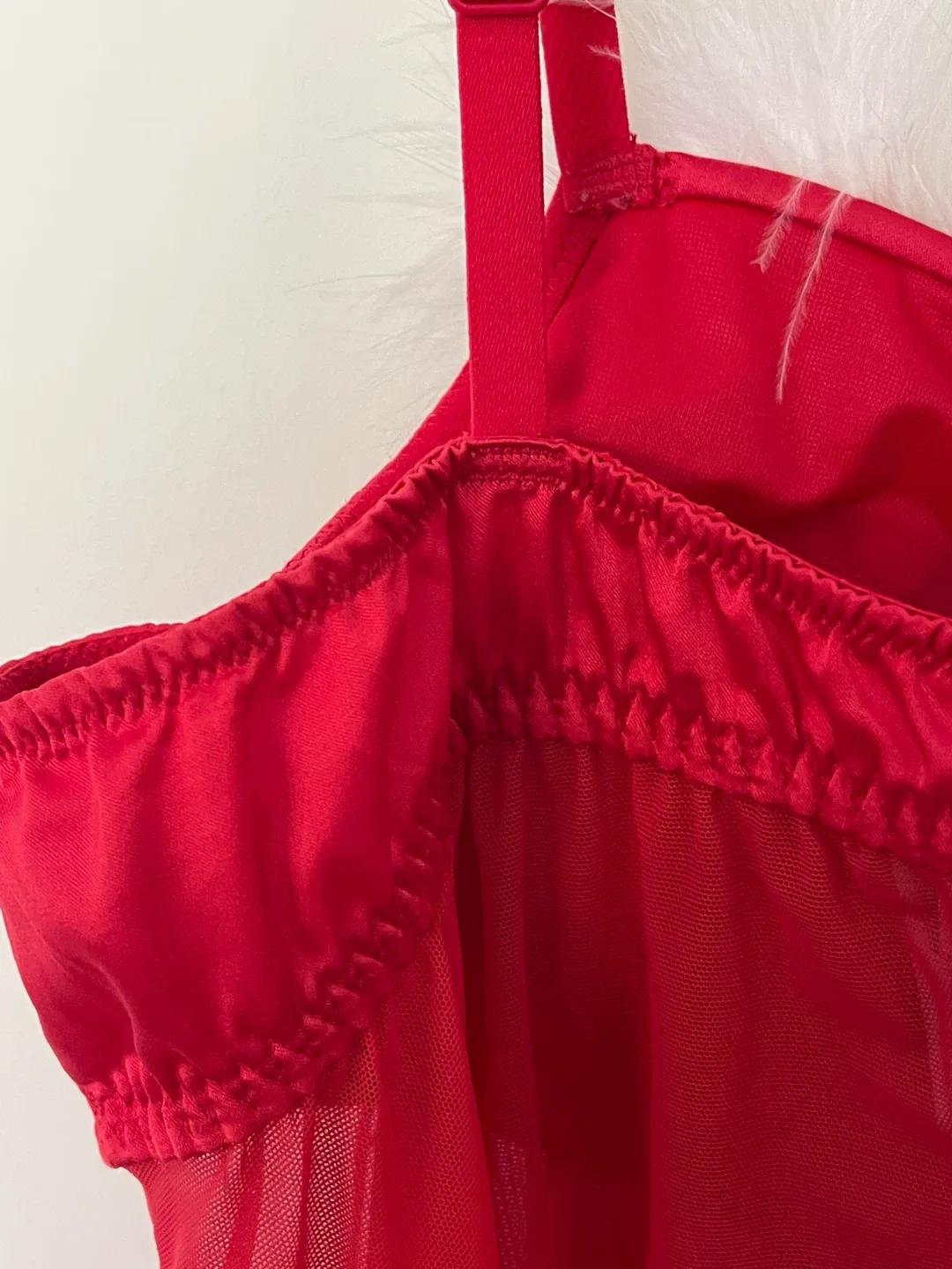 La Senza Red Babydoll Lingerie or Costume piece image indicator(6)