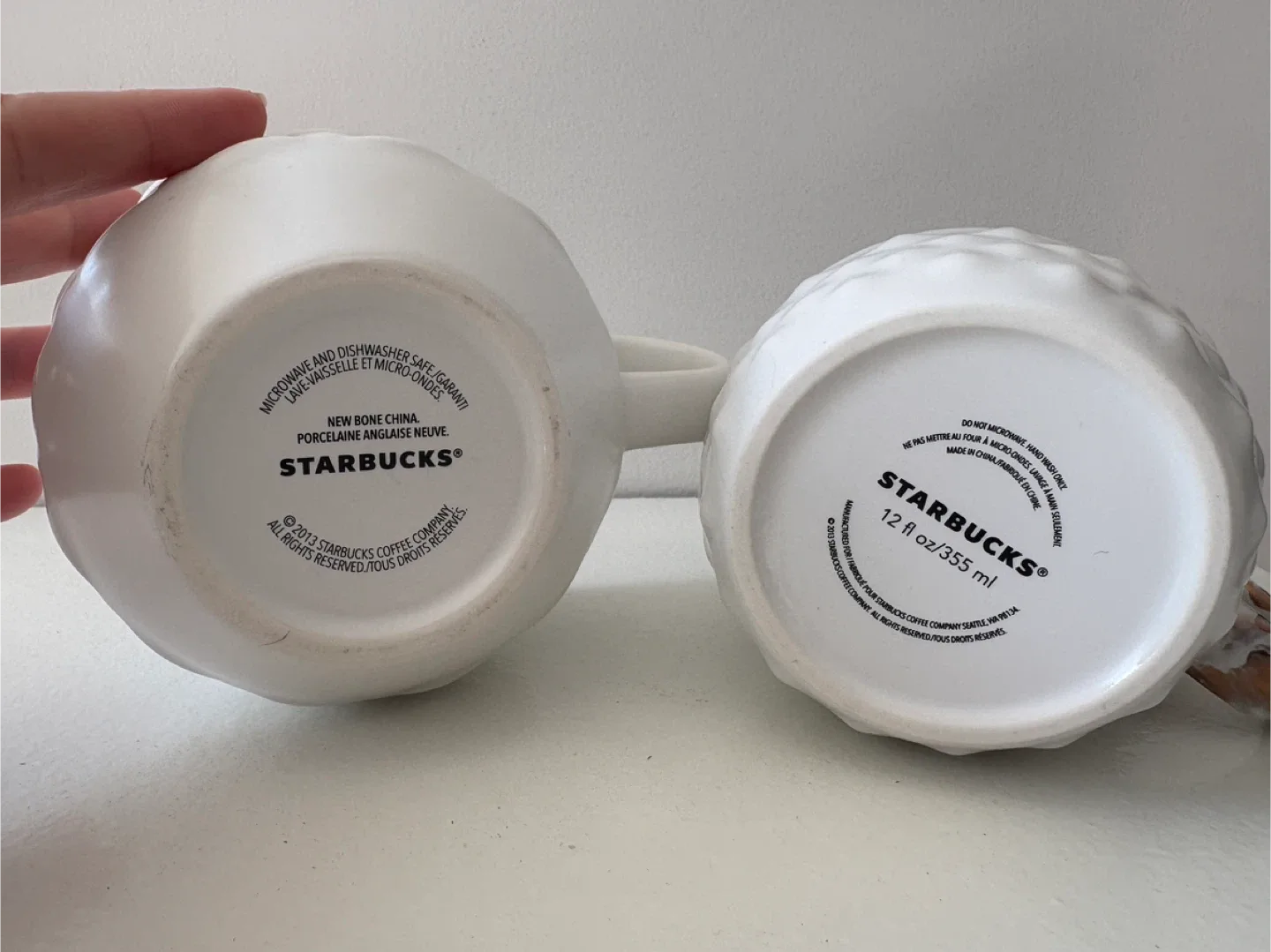 Starbucks White Mugs - Set of 2 image indicator(2)