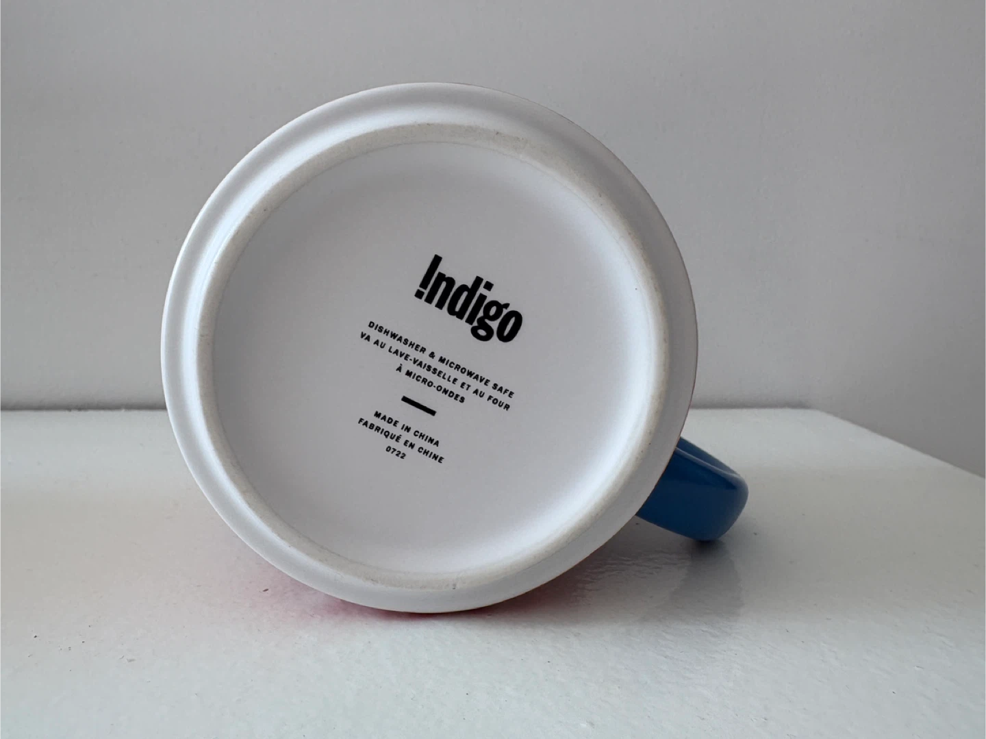 Indigo Mug with Letter P - photo 2