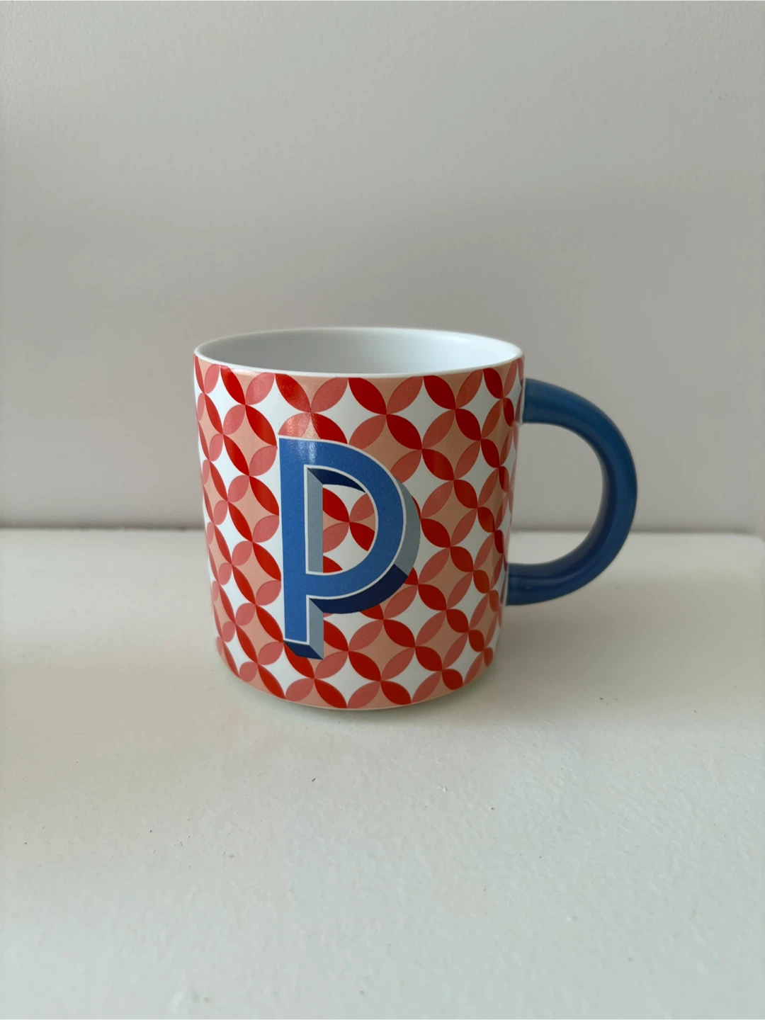 Indigo Mug with Letter P
