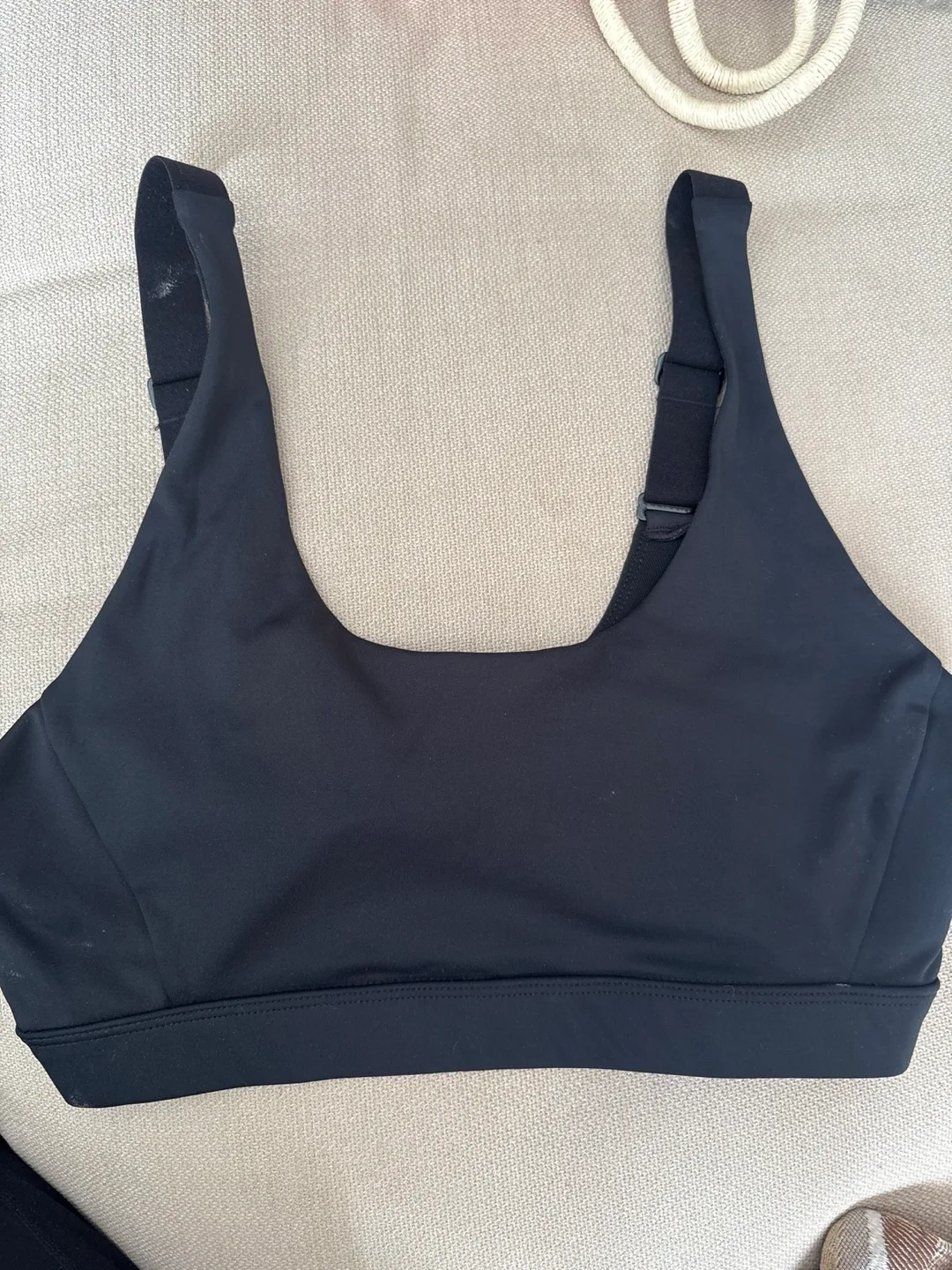 Lolë Black Sports Bra - Size Large thumbnail