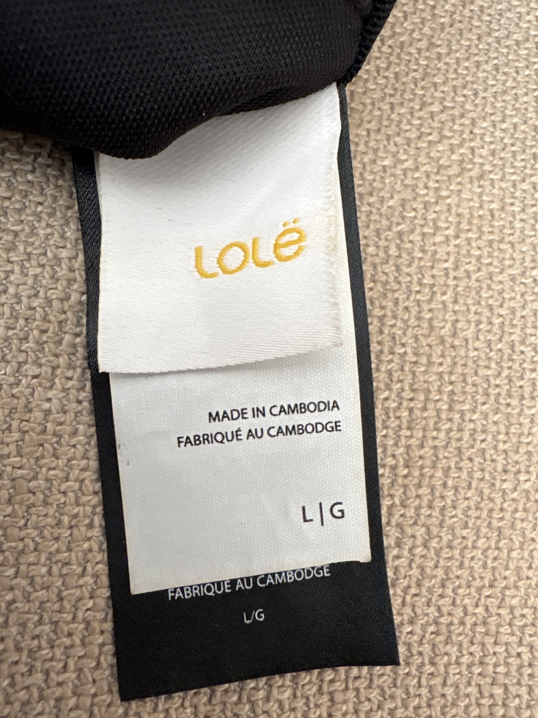 Lolë Black Sports Bra - Size Large - photo 4