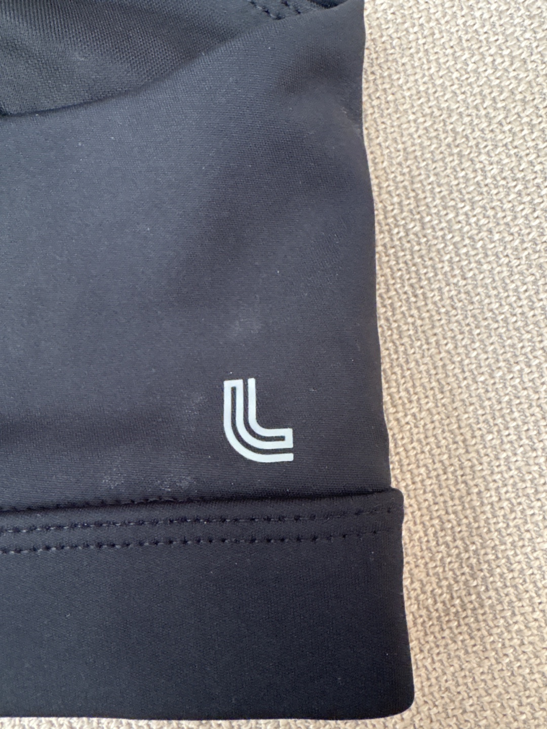 Lolë Black Sports Bra - Size Large - photo 2