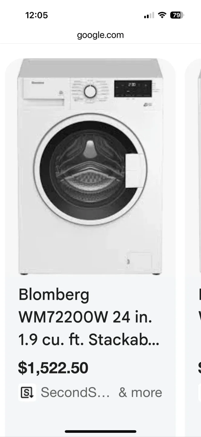 Blomberg WM72200W 24-inch Stackable Washing Machine image indicator(4)