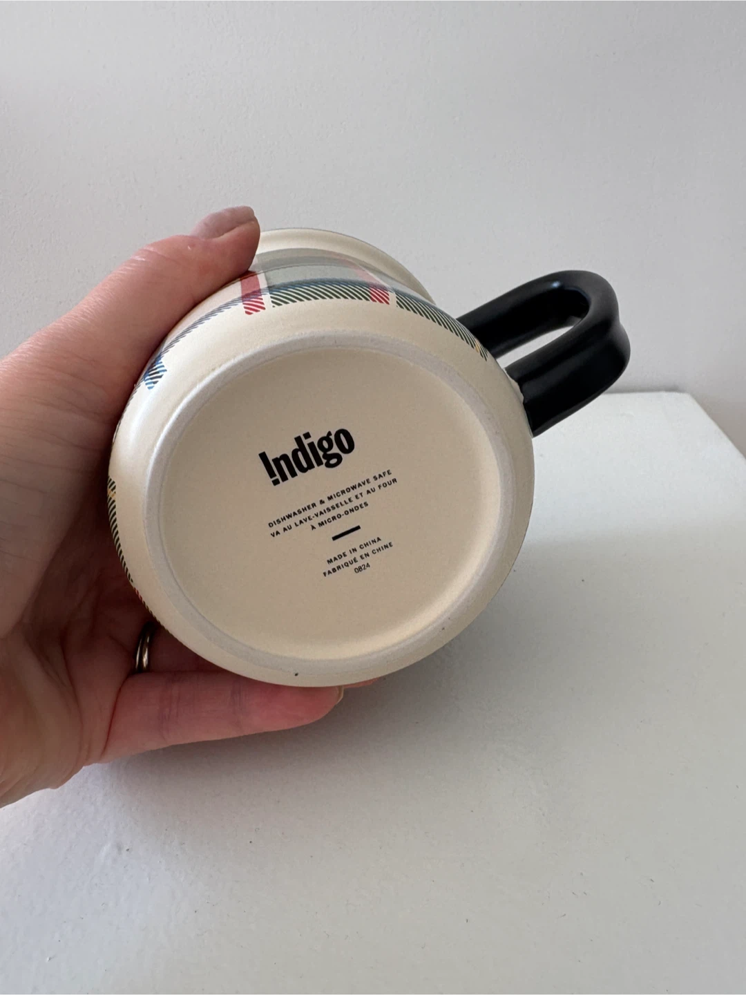 Indigo Plaid Mug - photo 3