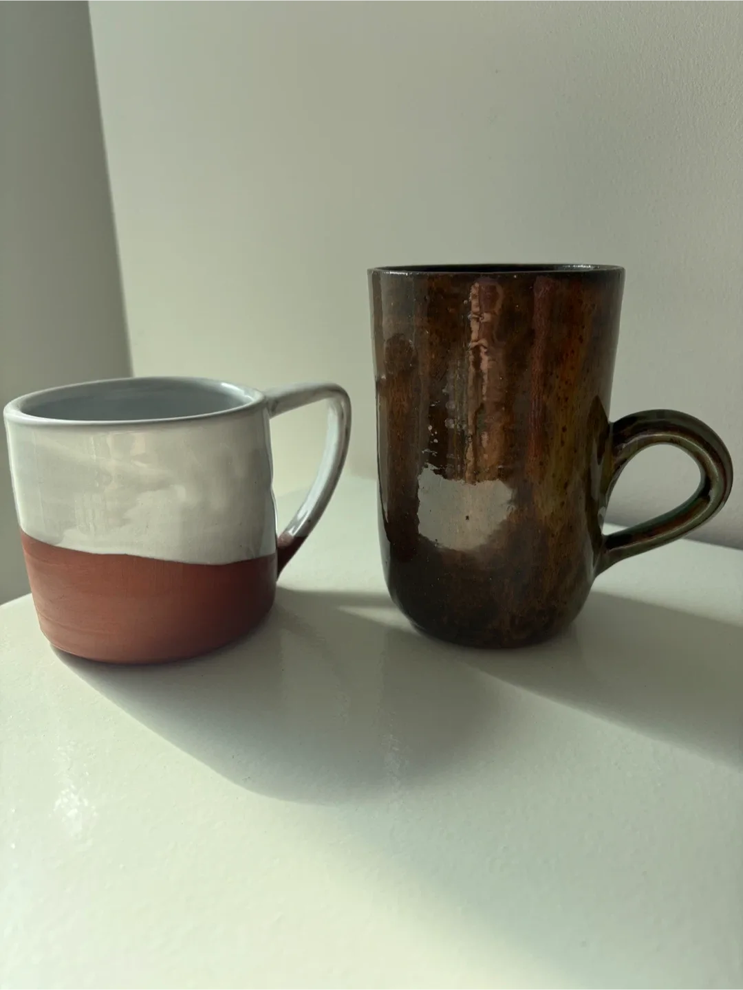 Handmade Brown Glazed Ceramic Mugs thumbnail