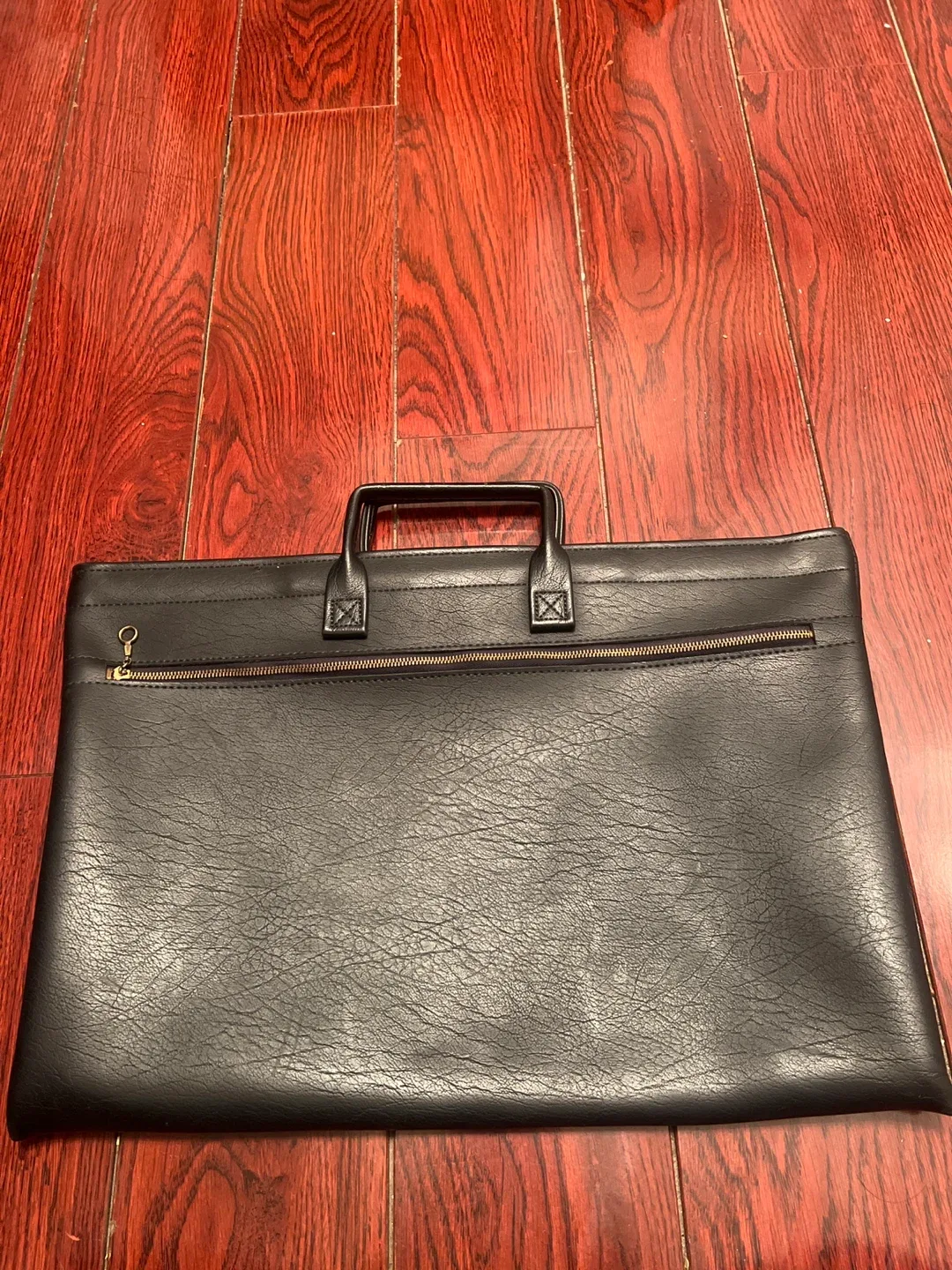 Black Leather Portfolio Bag🧡 image indicator(2)