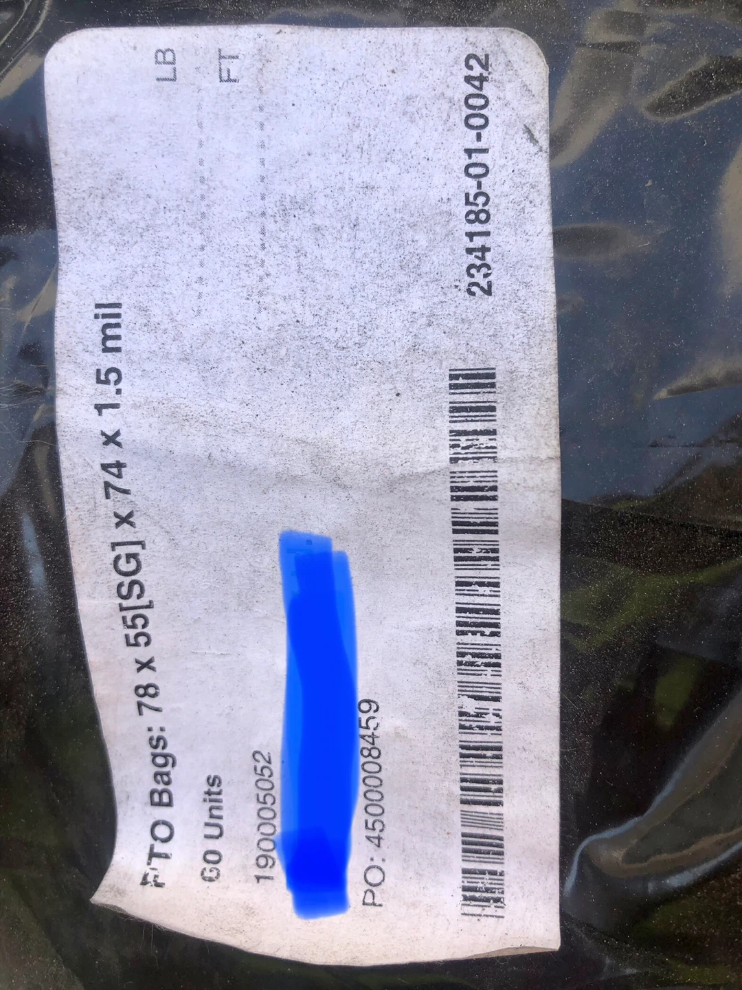 PTO Bags 78 x 55[SG] x 74 x 1.5 mil - photo 2