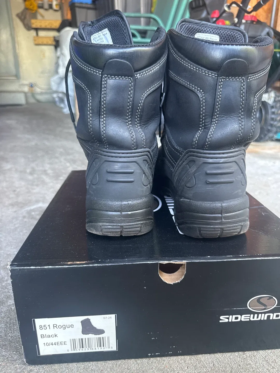 Sidewinder Rogue 851 Black Work Boots - Size 10 image indicator(2)