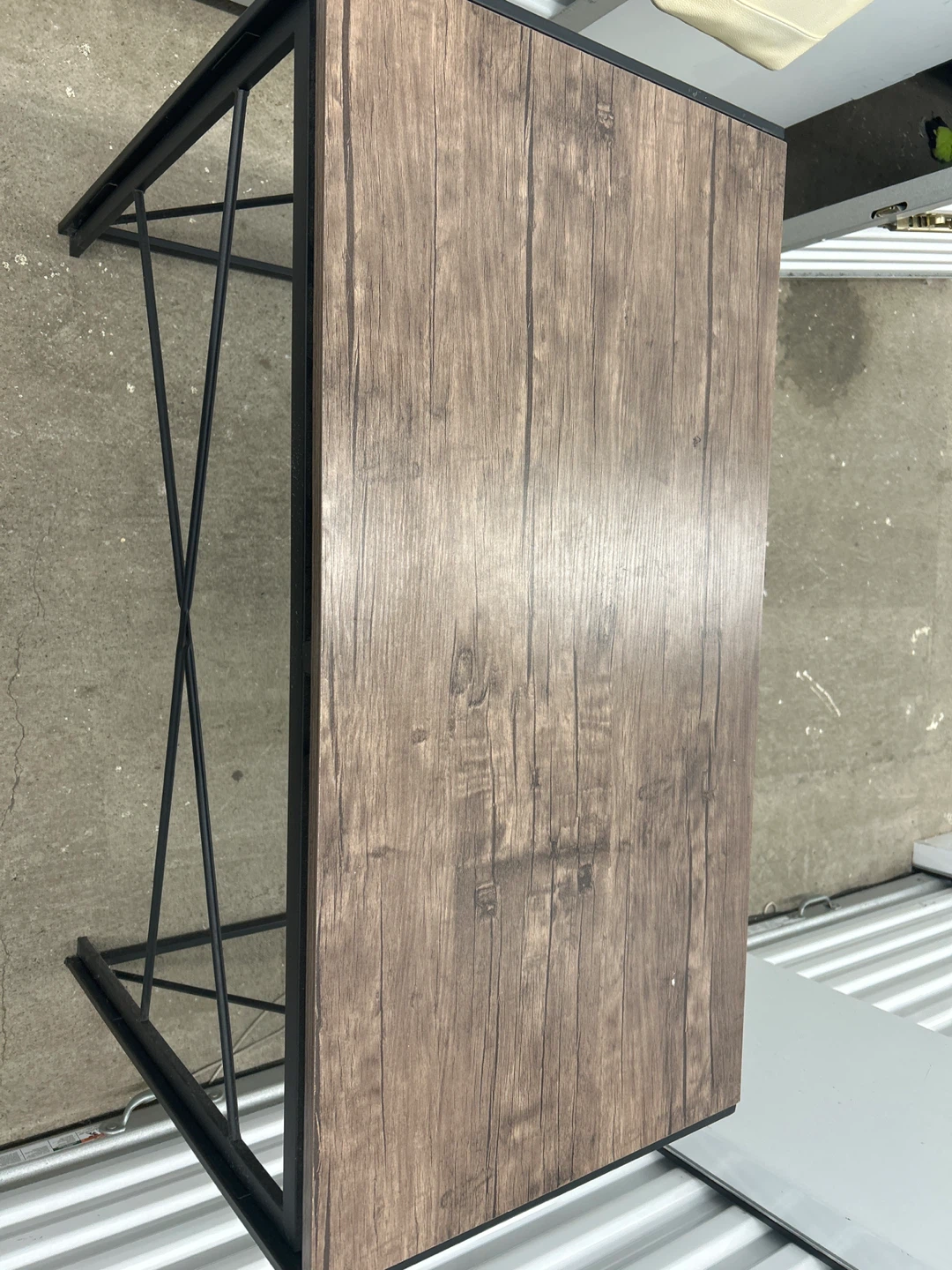 Wood & Metal Accent Table - photo 2