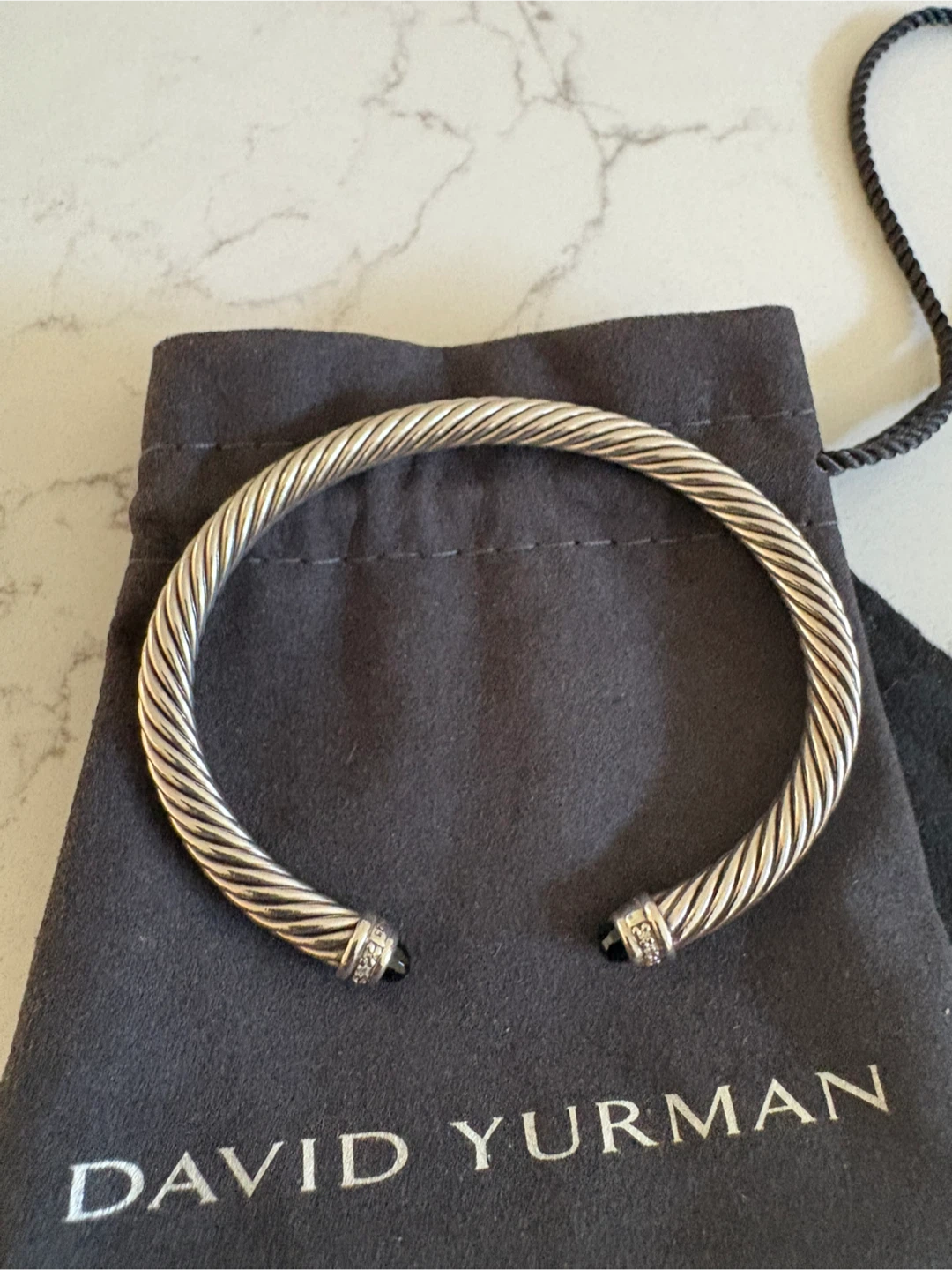David Yurman Classic Cable * Silver with Diamonds & Black Onyx - photo 2