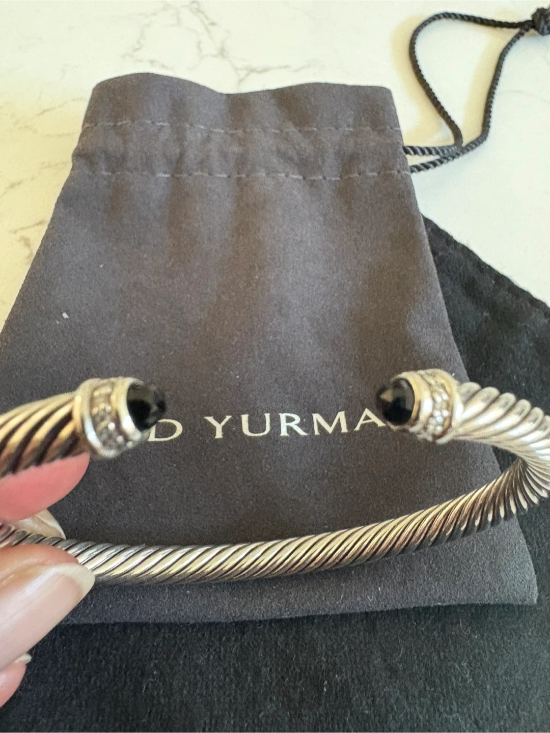 David Yurman Classic Cable * Silver with Diamonds & Black Onyx - photo 5