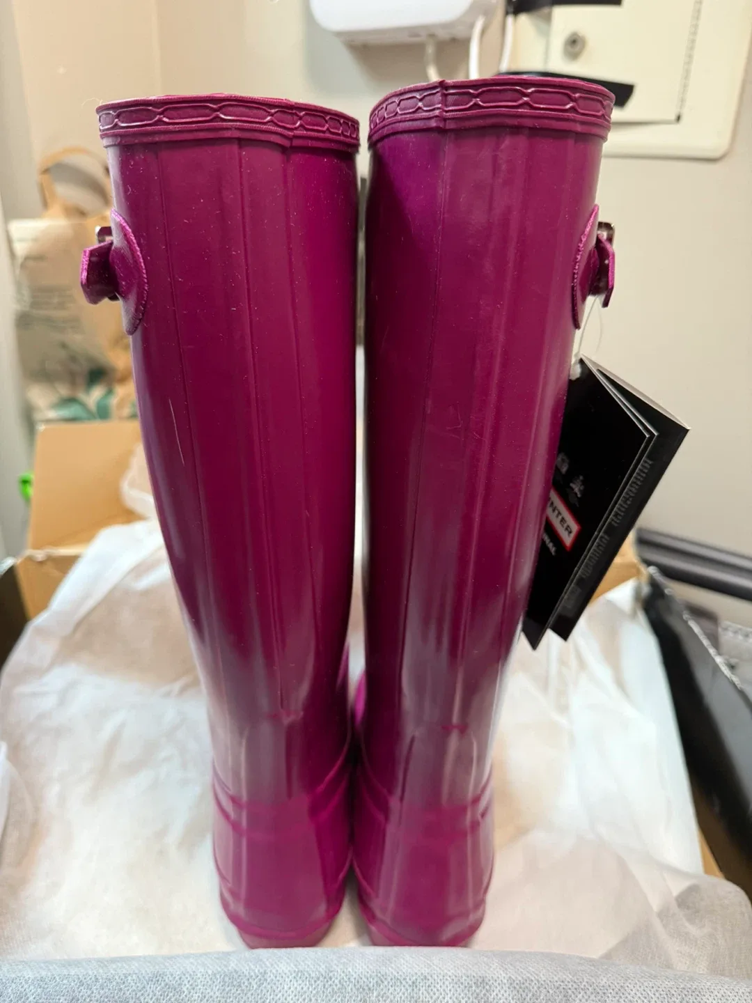 Hunter Original Tall Rain Boots - Size 4/5 - Purple image indicator(3)