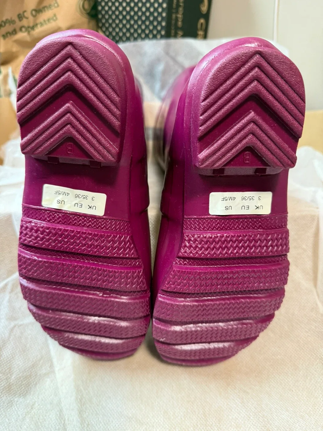 Hunter Original Tall Rain Boots - Size 4/5 - Purple image indicator(4)