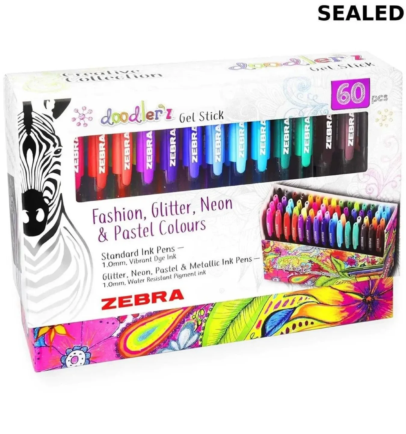 New Zebra Doodler'z Gel Stick 60 pcs thumbnail