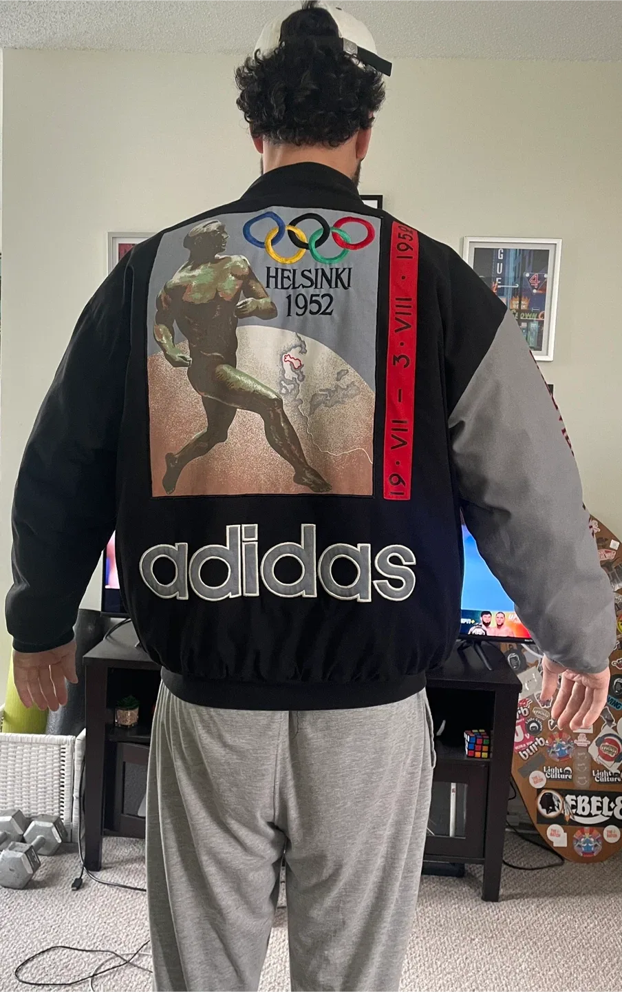 Adidas Stockholm/Helsinki Olympics Jacket - Size L image indicator(2)