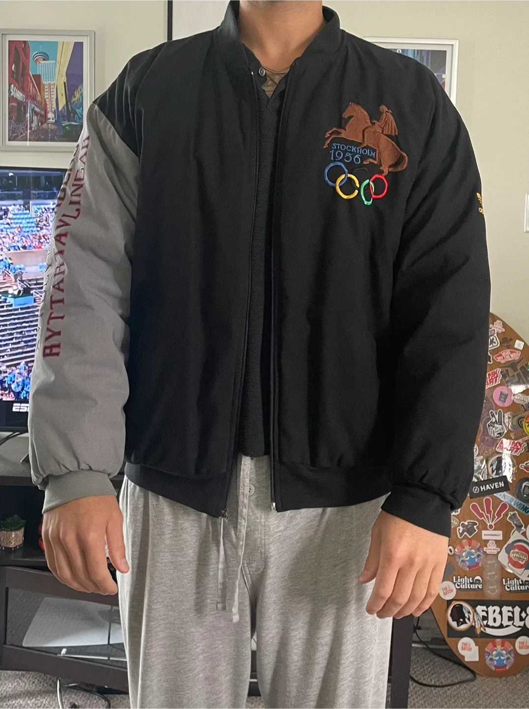 Adidas Stockholm/Helsinki Olympics Jacket - Size L image indicator(3)